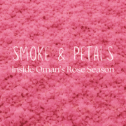 Smoke & Petals writing on rose flowers